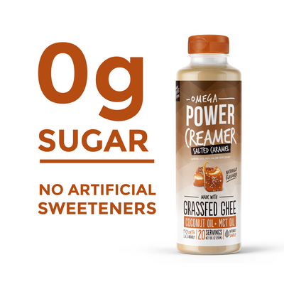 Omega PowerCreamer 3-Pack - Cinnamon Roll, Peppermint Mocha, & Salted Caramel