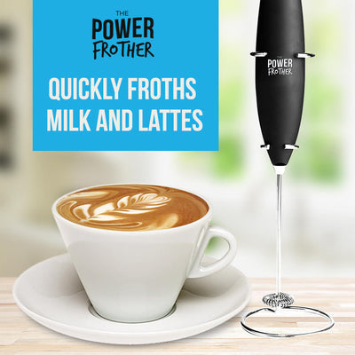 Electric Milk Frother Quickly Froths Milk and Lattes